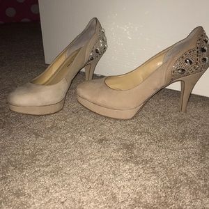 Gianni Bini jeweled high heels.